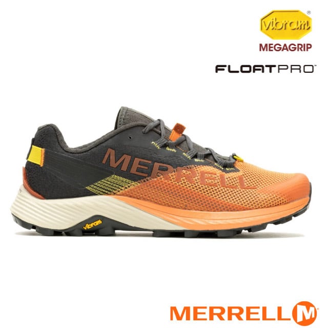 【MERRELL】男 MTL LONG SKY 2 低筒越野鞋.Vibram高性能橡膠大底/ML068165 橘黑色✿30E010